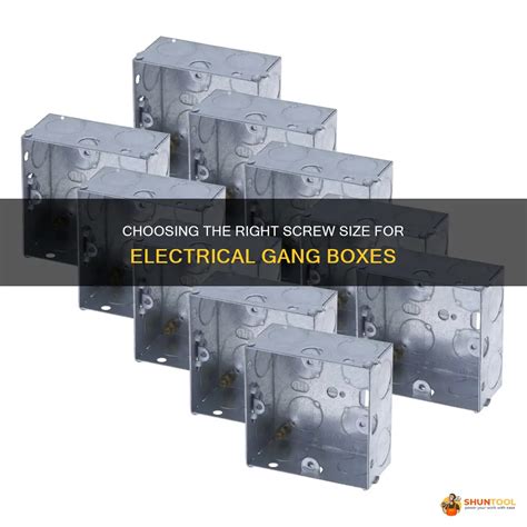 self tapping screw electrical box|electrical gang box screw size.